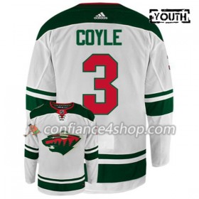 Adidas Maillot de Hockey Minnesota Wild CHARLIE COYLE 3 Blanc Authentic - Enfant